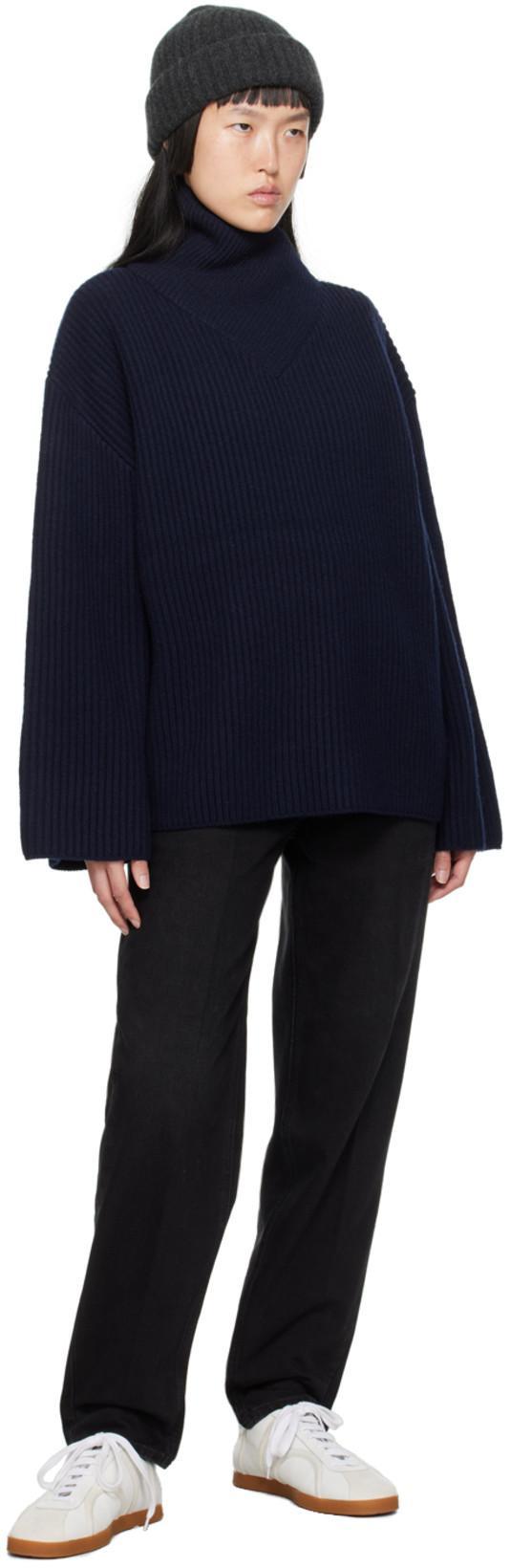 TOTÊME Toteme Main Wide Leg Denim Jeans In Black