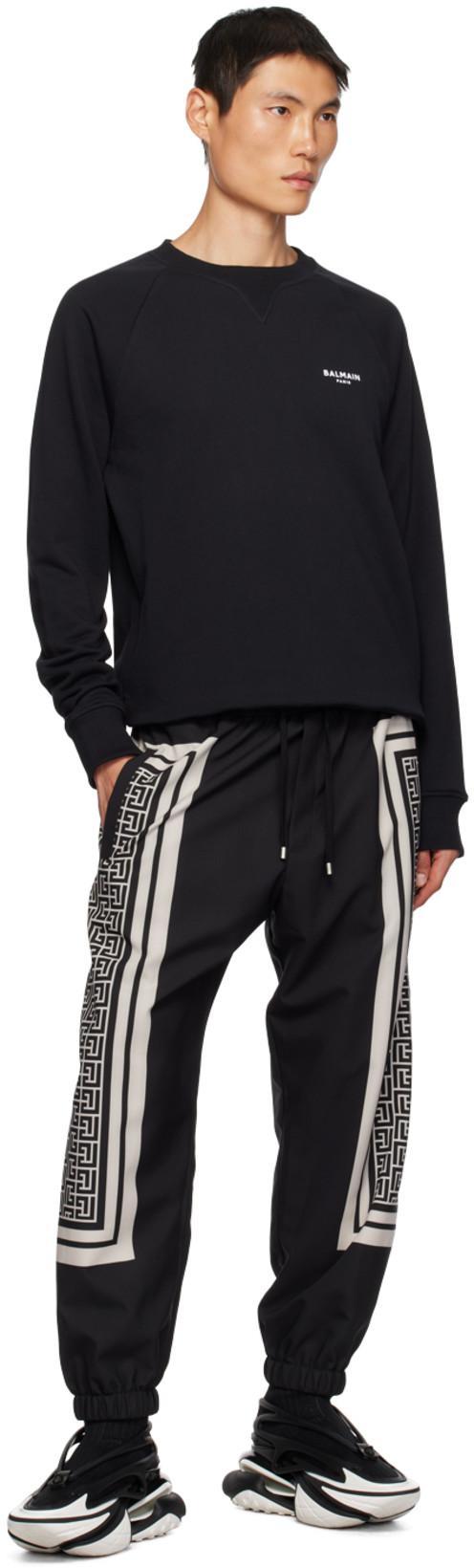 BALMAIN Monogram Joggers In Black
