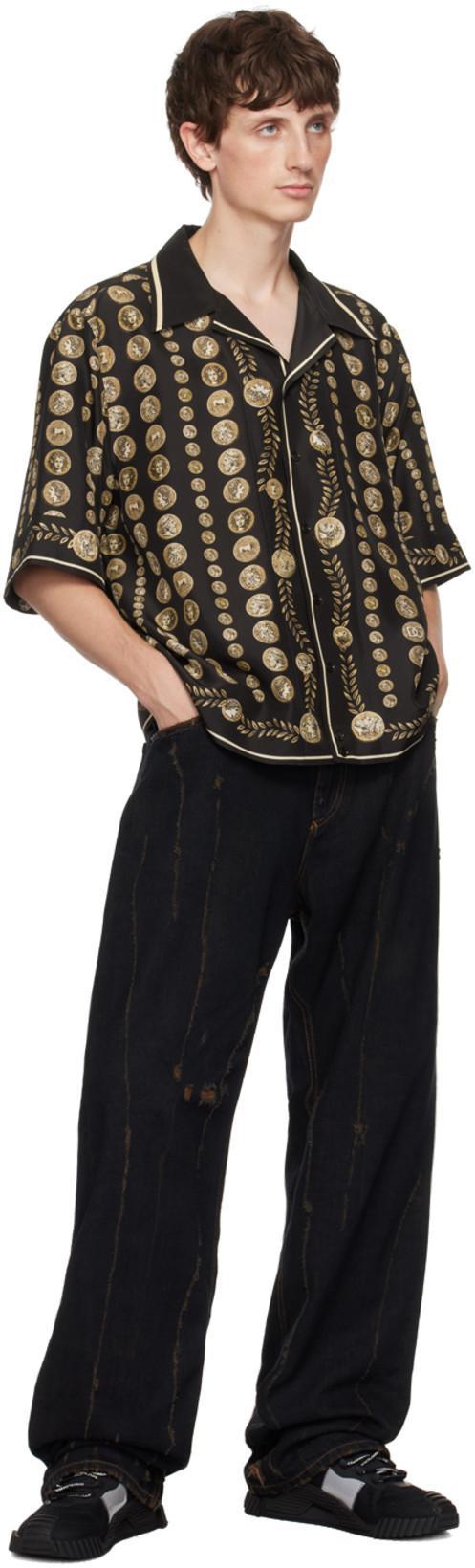 DOLCE & GABBANA Ns1 Slip On Sneakers In Mixed Materials In Black