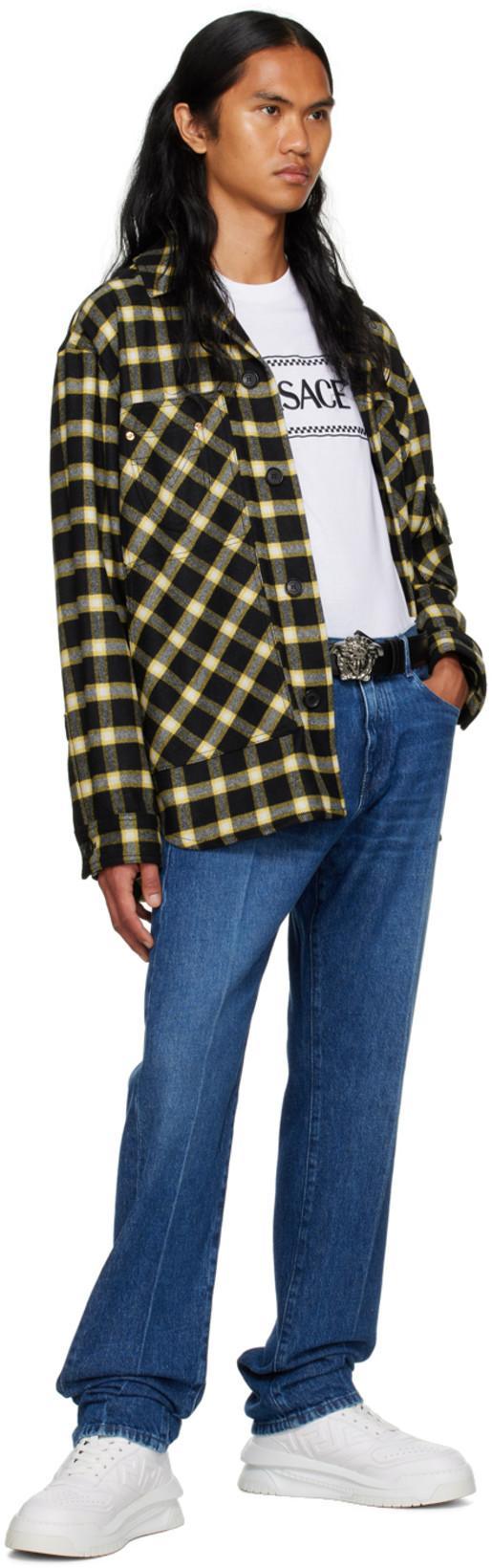 VERSACE Embroidered Logo T-shirt In White