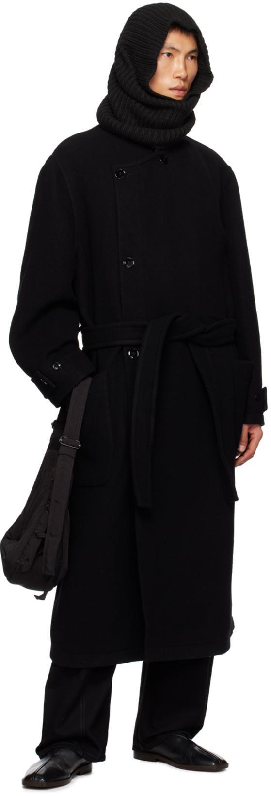 LEMAIRE Ribbed Turtleneck Sweater Long Sleeves In Black