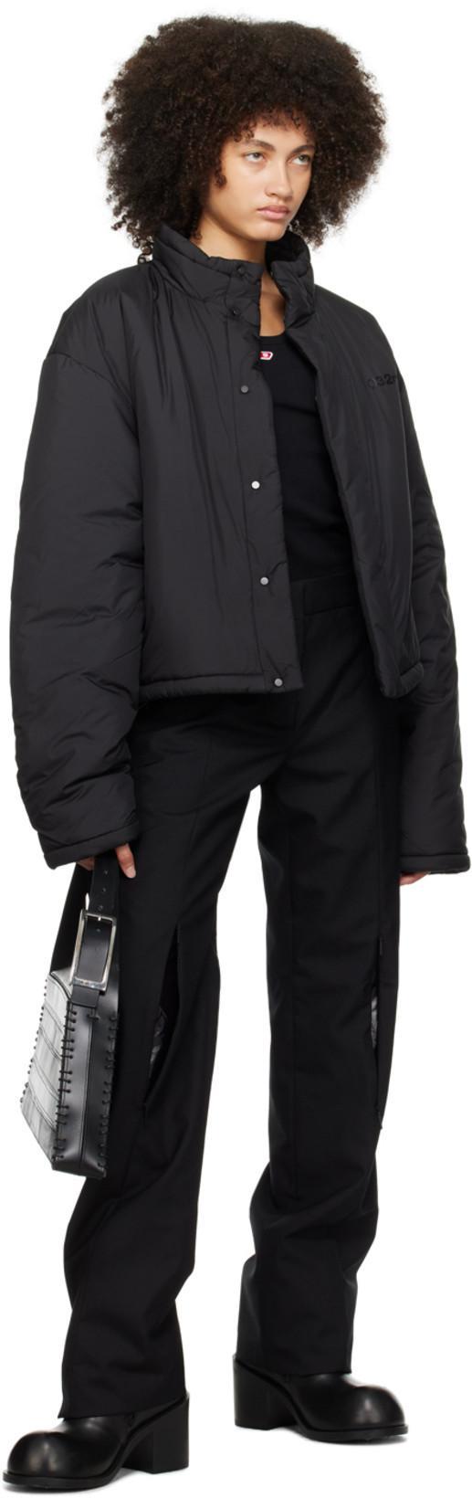 DIESEL Tank Top With Embroidered D Patch In Nero