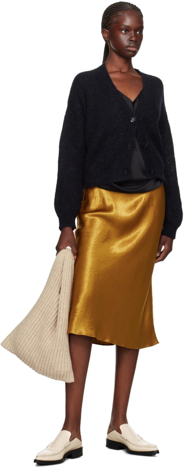 MAX MARA Silk Top Relaxed Fit Satin Finish In Gray