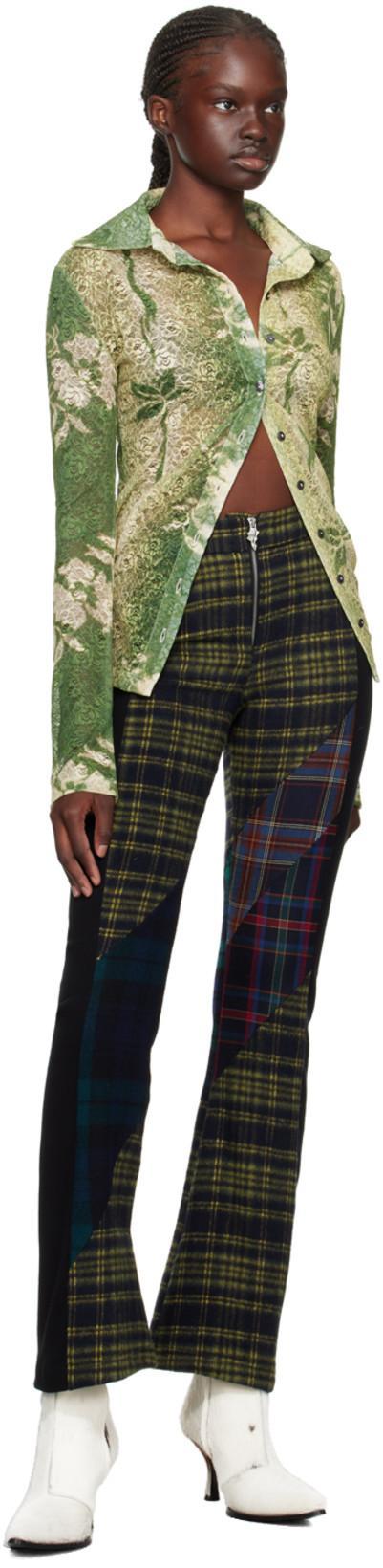 RAVE REVIEW Green Rosa Shirt In Green/beige Flower