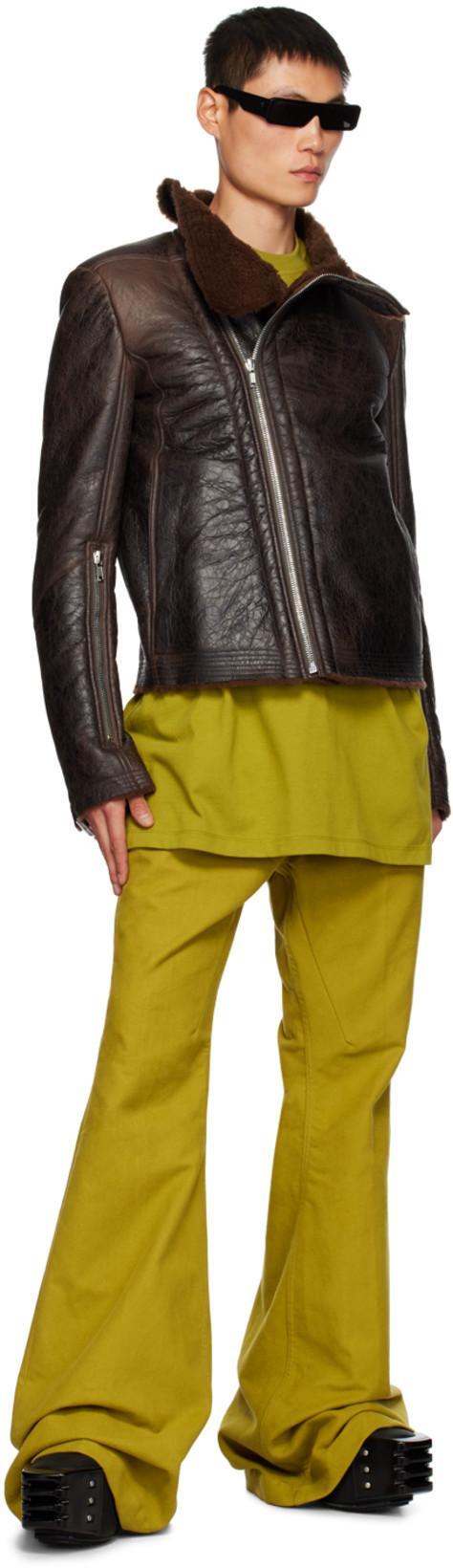 RICK OWENS Yellow Bolan Jeans In 32 Acid