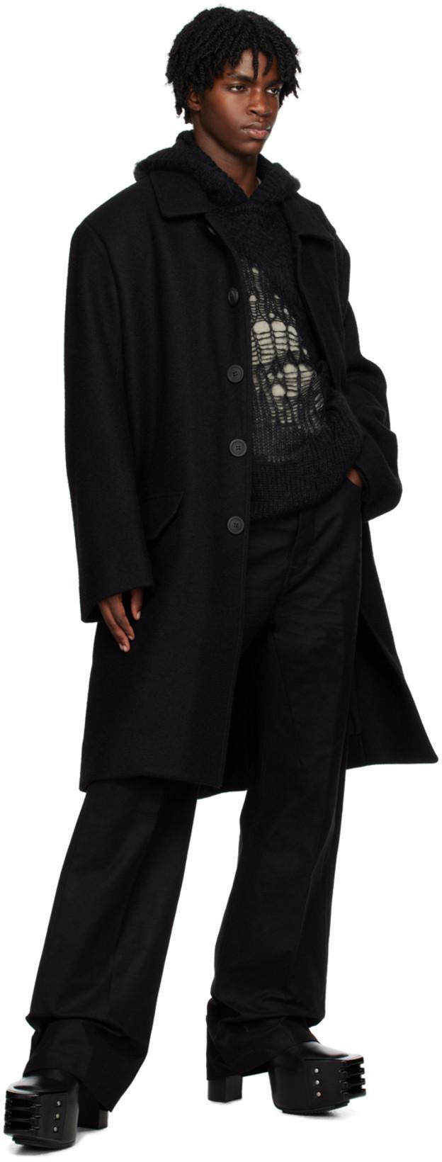 RICK OWENS 120mm Grilled Kiss 45 Boots In Black