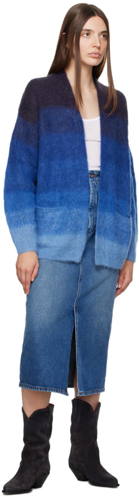 ISABEL MARANT Julicia Denim Midi Skirt In Blue