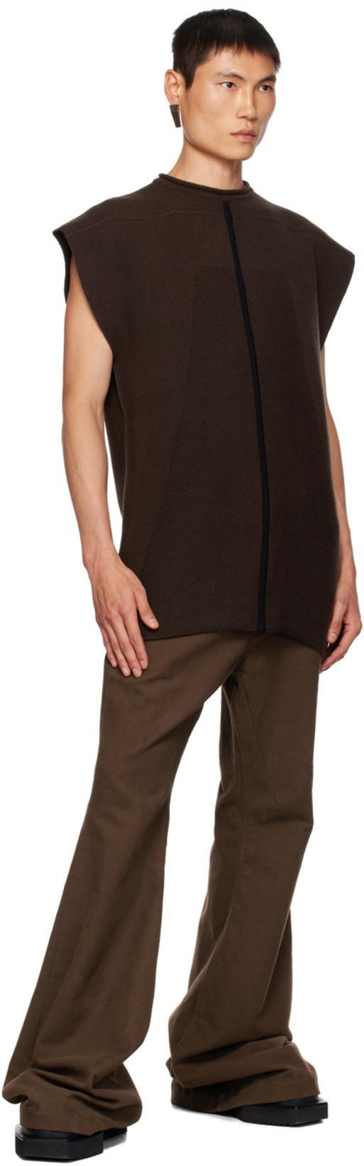 RICK OWENS Bronze Trunk Single Earring In 82 Dark Bronze