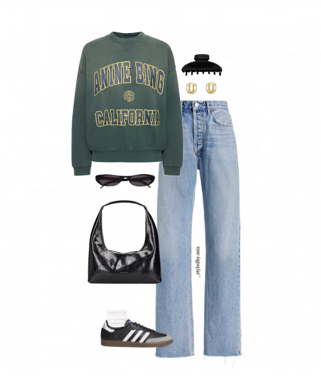 AGOLDE Pinch Waist Kick Jeans In Blue