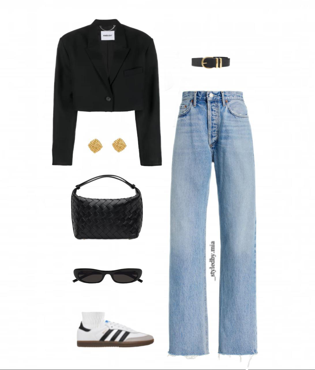 KHAITE Bella Leather Belt In Black