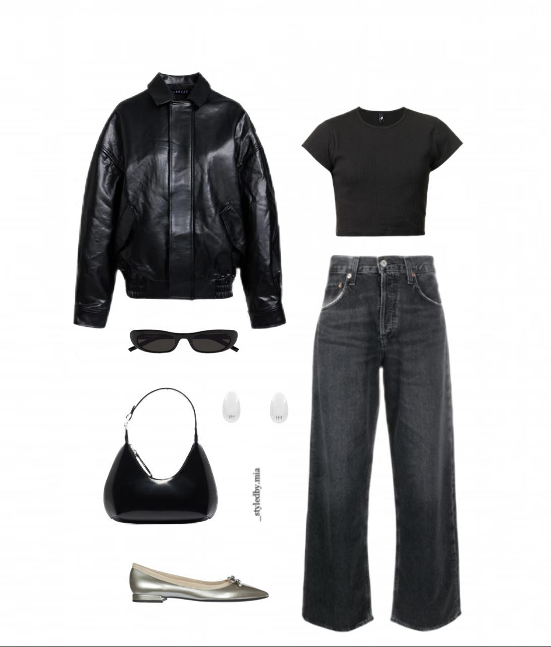 AGOLDE Low Slung Baggy Jeans In Black