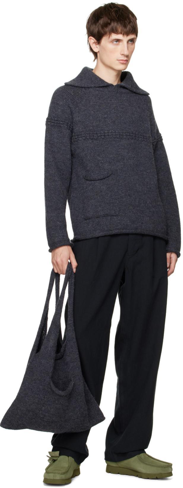 XENIA TELUNTS Black Typewriter Trousers