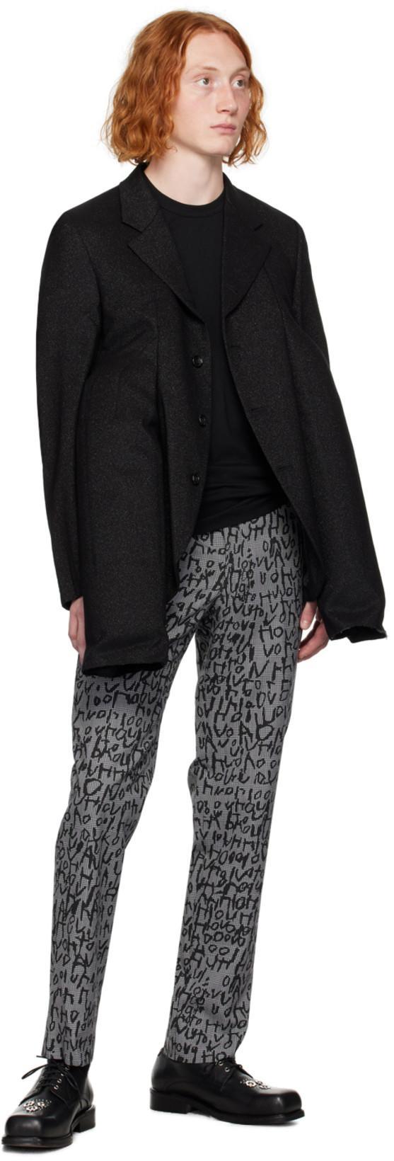 COMME DES GARÇONS HOMME DEUX Black Padded Blazer