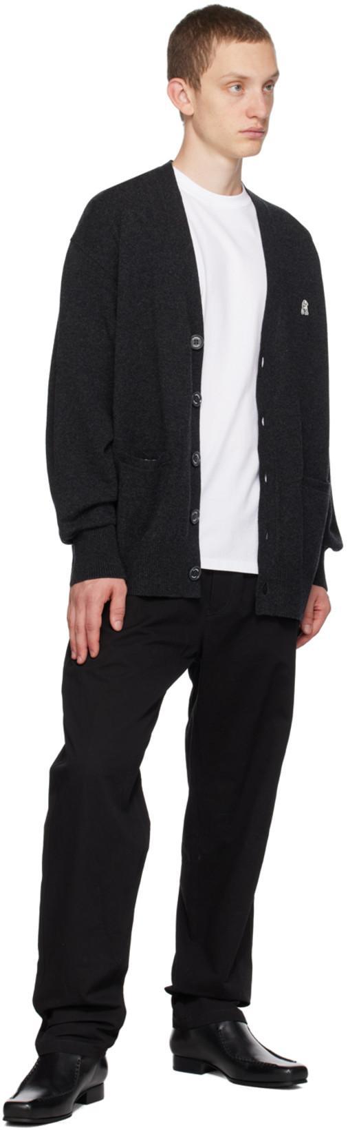 THE SHEPHERD UNDERCOVER Black Embroidered Trousers