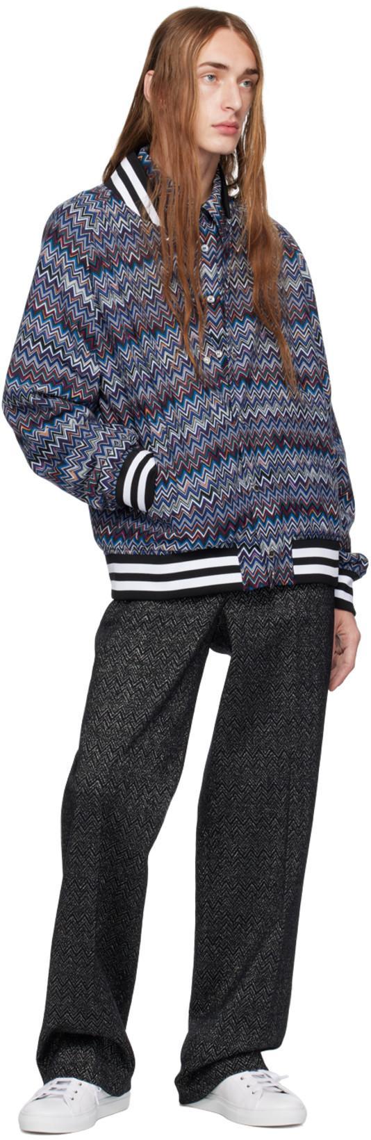 MISSONI Zick-zack-hemd Aus Baumwolle Mit Brusttasche In Multicolor