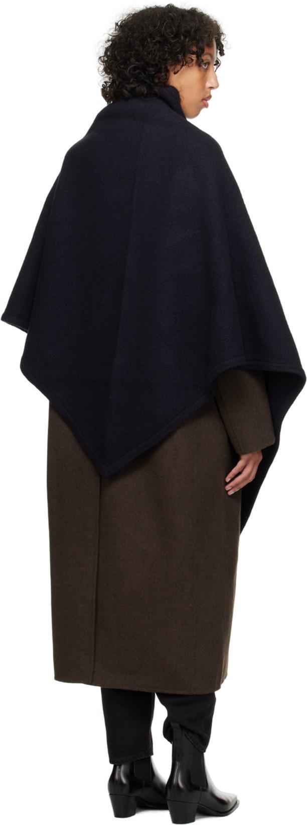 TOTÊME Single-breasted Coat In Chocolate Melange