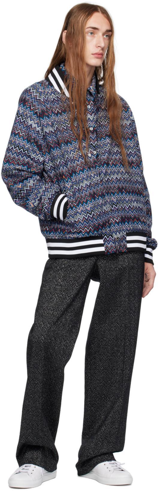 MISSONI Zick-zack-hemd Aus Baumwolle Mit Brusttasche In Multicolor