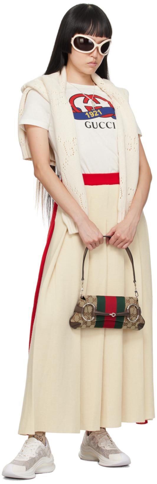 GUCCI Women's Two-tone Wool Skirt | Size Small | 727146xkczb Color 9118 In Multicoloured