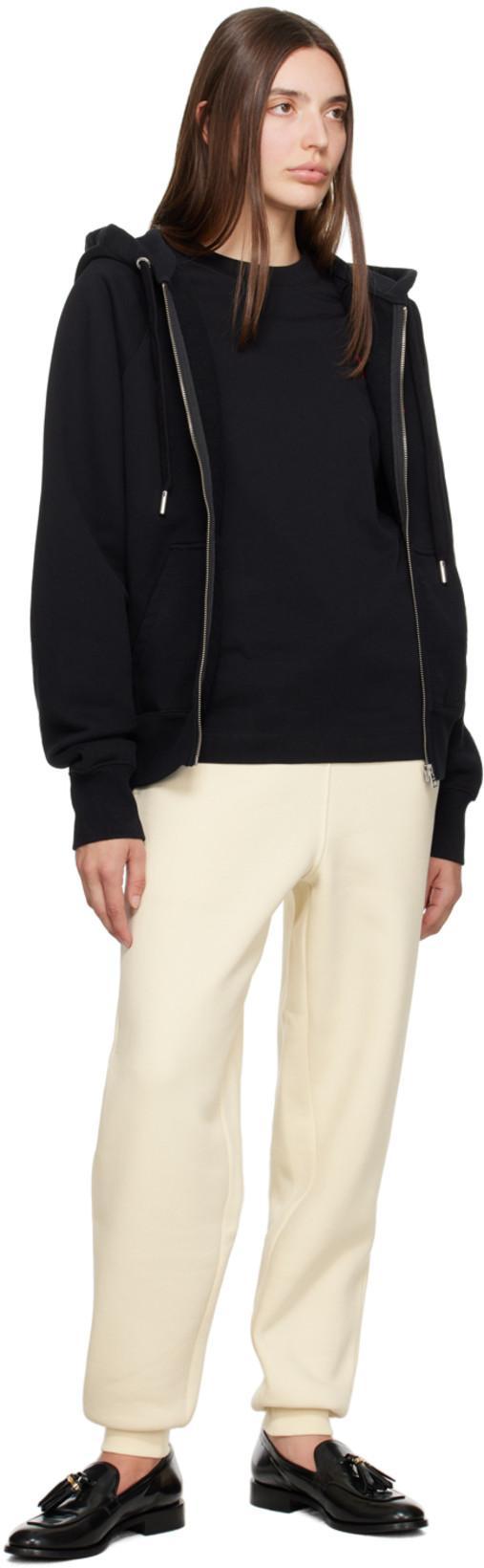 AMI ALEXANDRE MATTIUSSI Red Ami De Coeur Wool Crewneck Sweater In Black