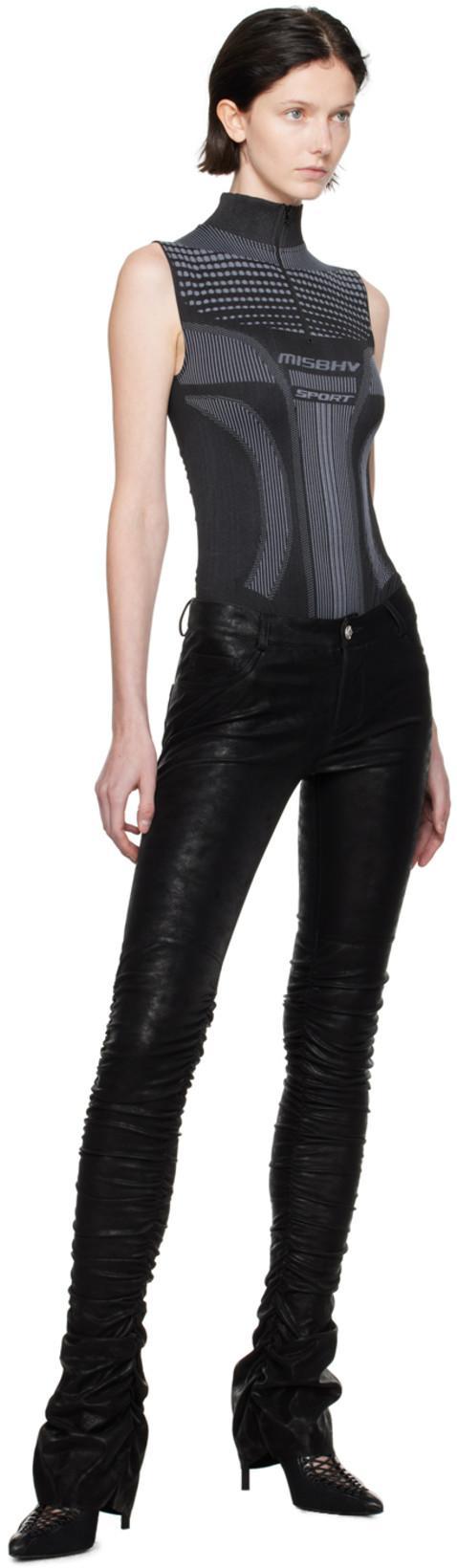 GIVENCHY Black Wrap Around Mules In 001-black