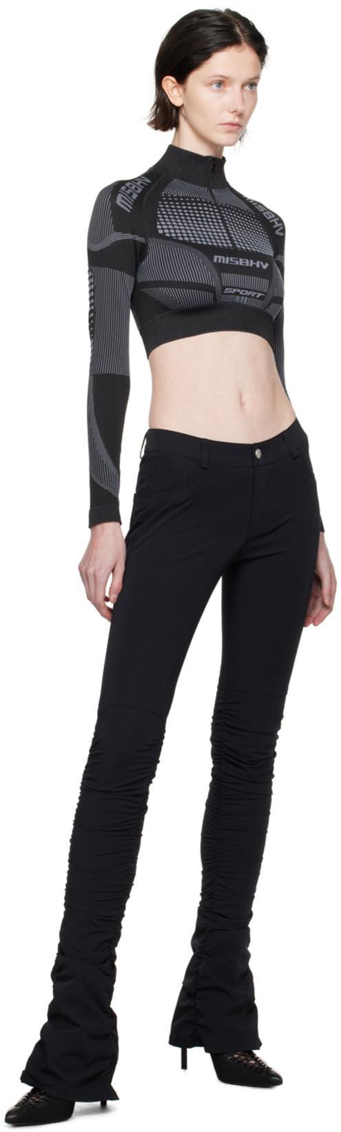 GIVENCHY Black Wrap Around Mules In 001-black