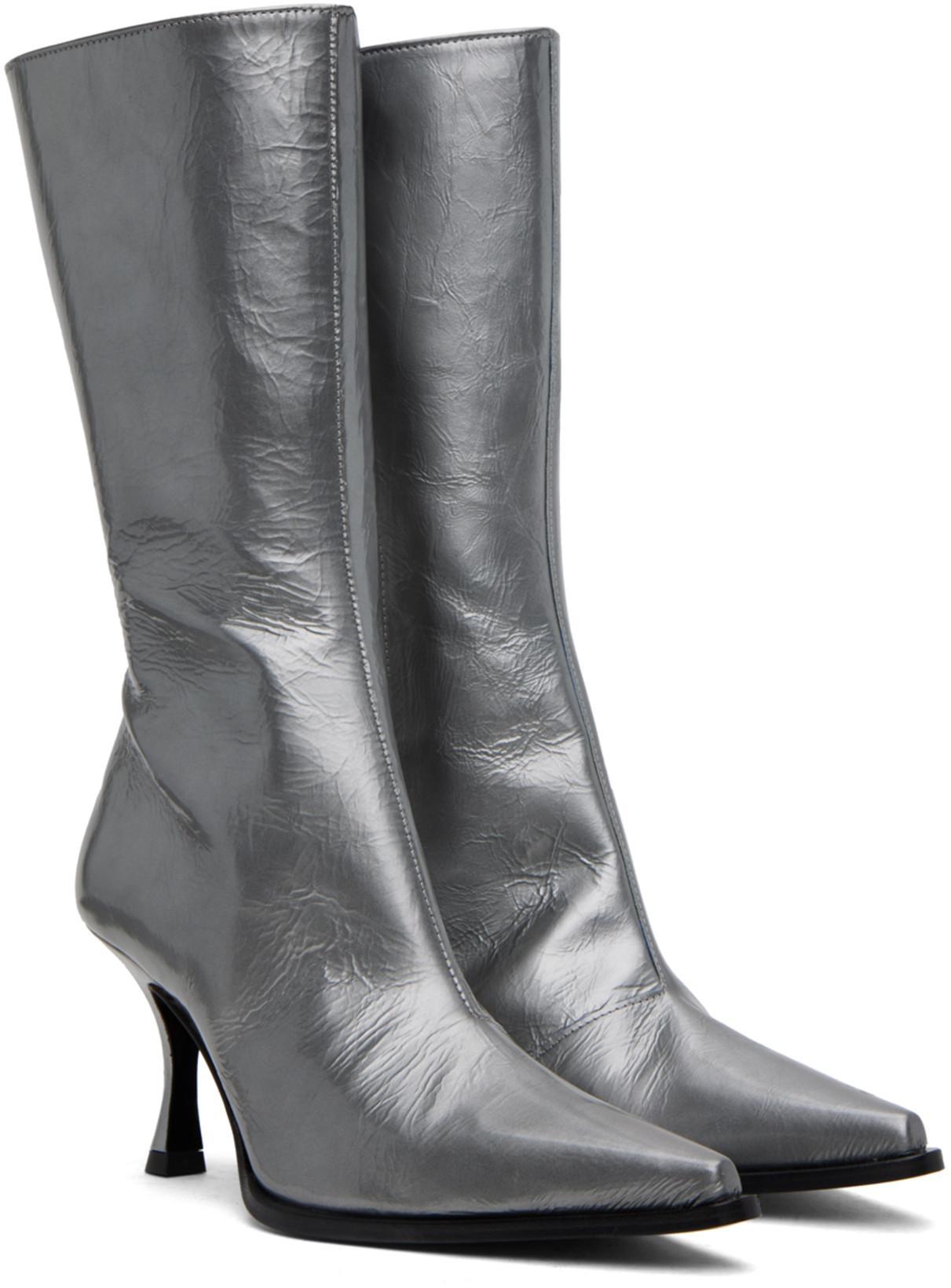 ACNE STUDIOS Crinkled Dress In Green