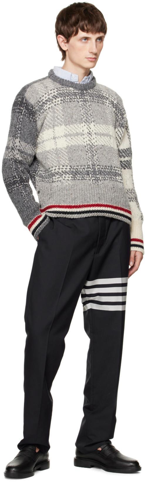 THOM BROWNE Light Blue Cotton Button-down Shirt