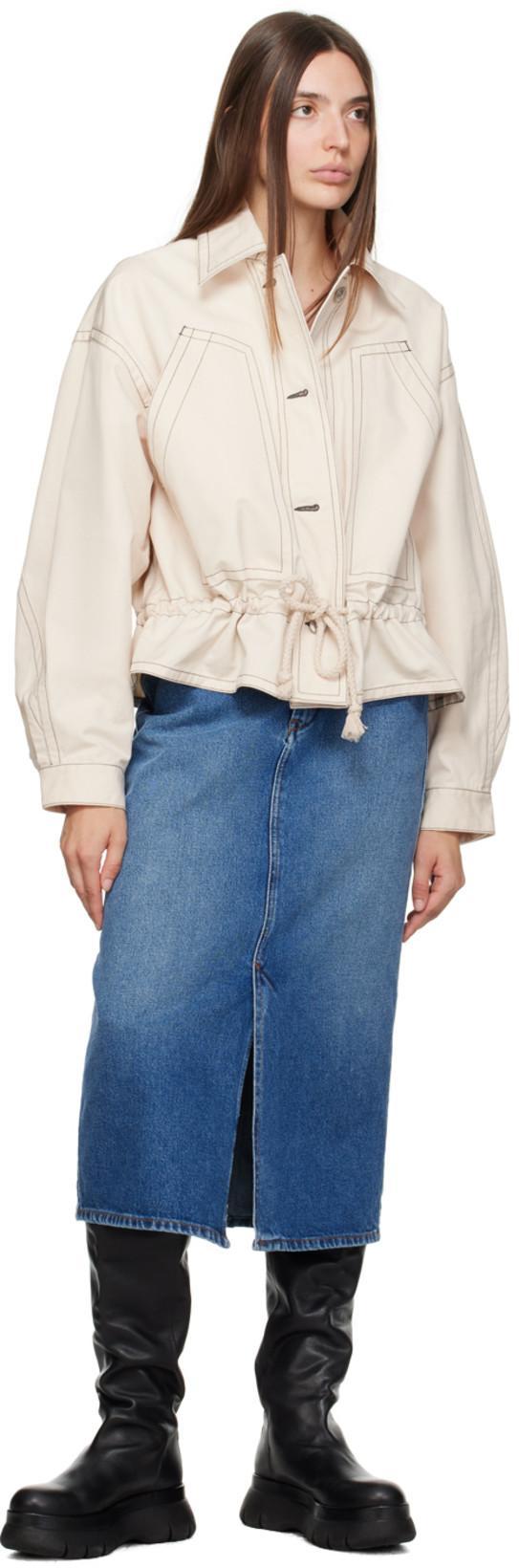 ISABEL MARANT Julicia Denim Midi Skirt In Blue