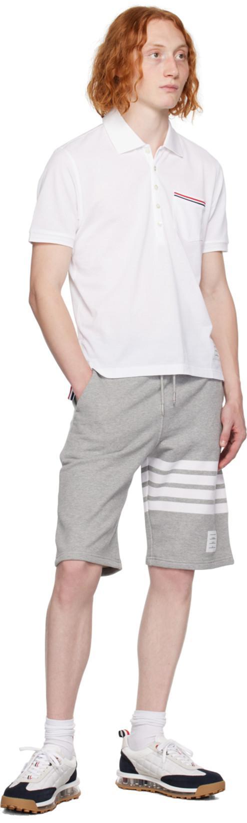 THOM BROWNE Classic Sweat Shorts In Classic Loopback In Gray