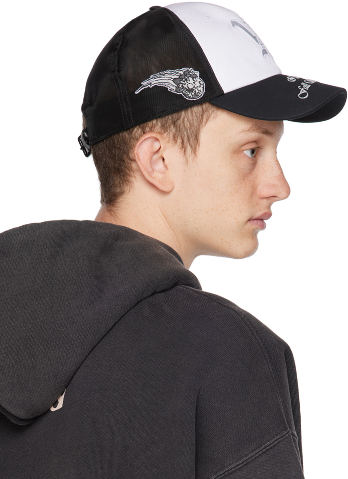 OFF-WHITE Off White™ Black Wool Blend Bomber Jacket