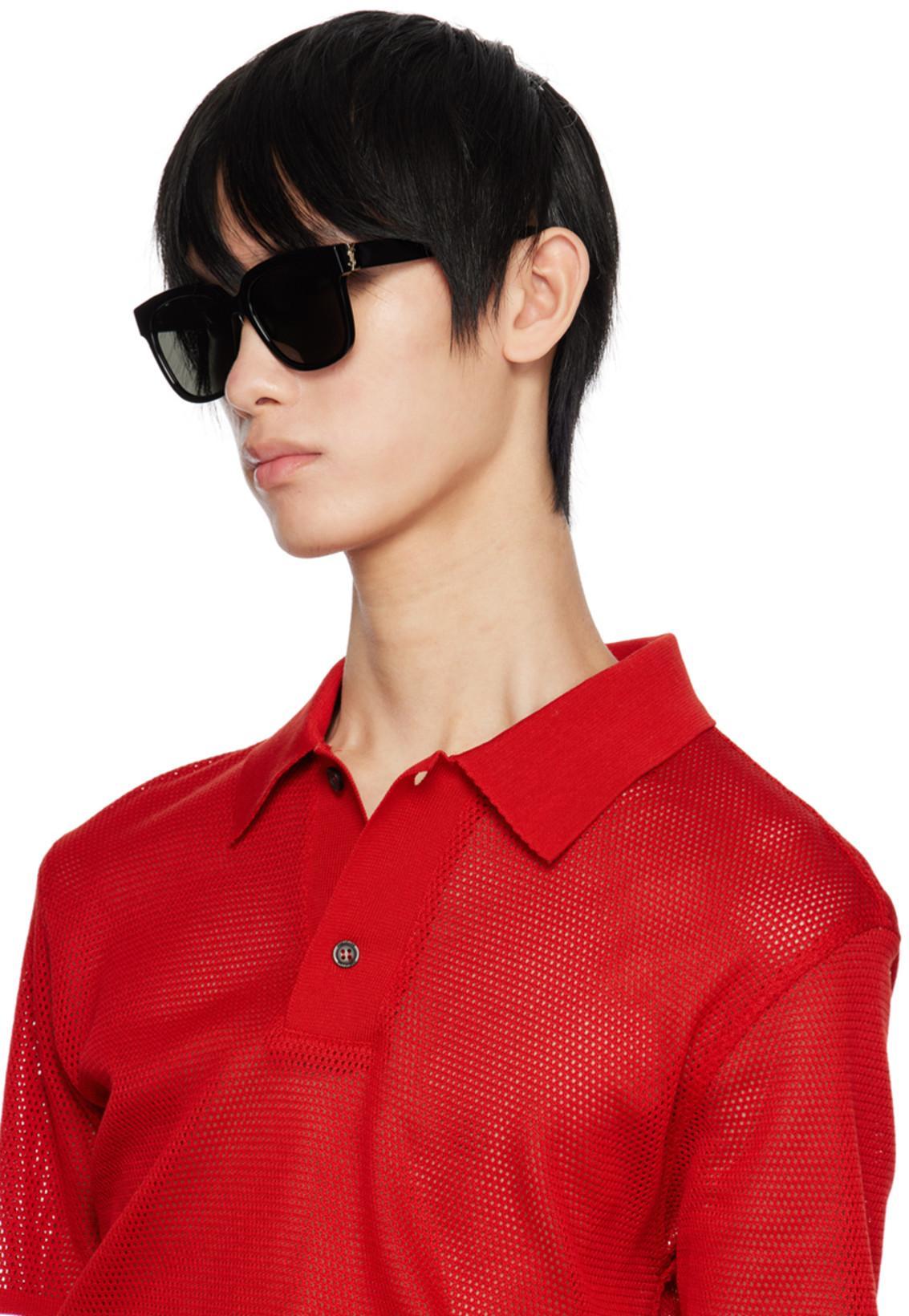 FERRAGAMO Red Spread Collar Polo