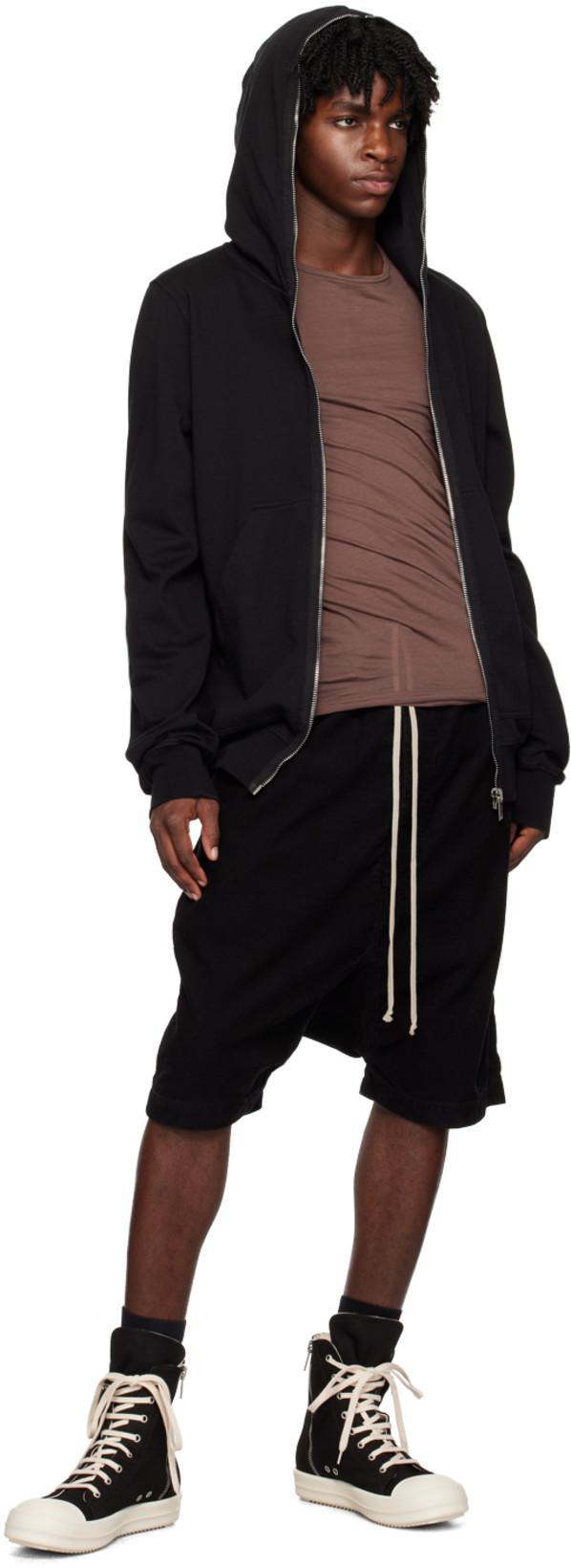 RICK OWENS DRKSHDW Cargo Pocket Bermuda Shorts Drawstring In Black