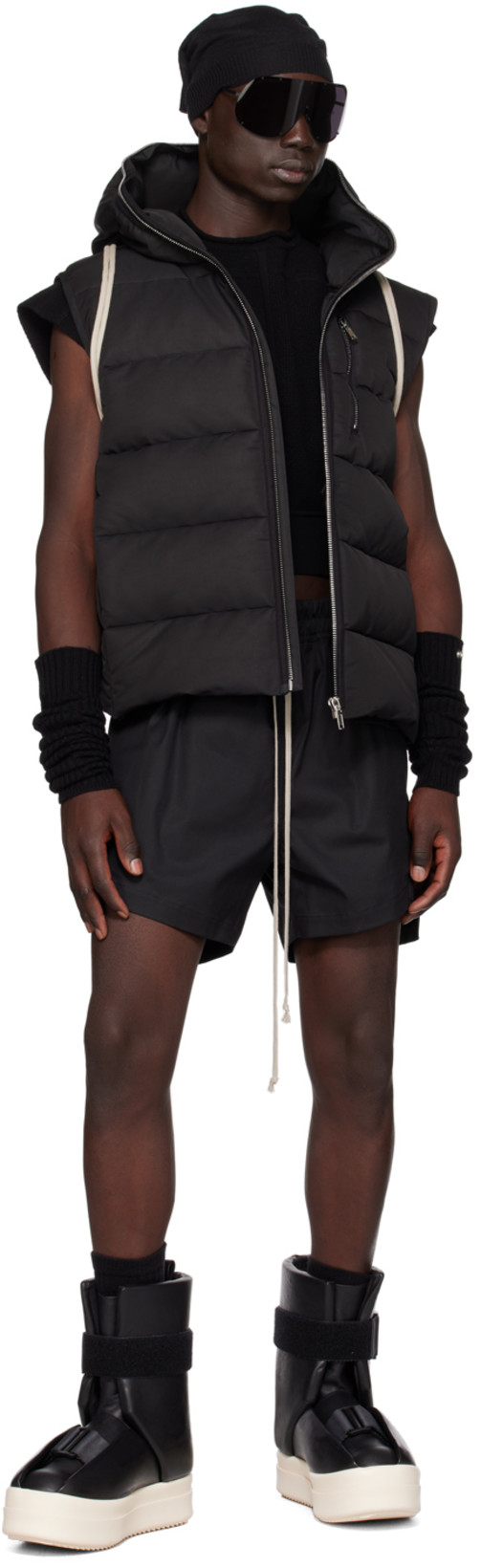 RICK OWENS Buckled Leather Ankle Boots In Black