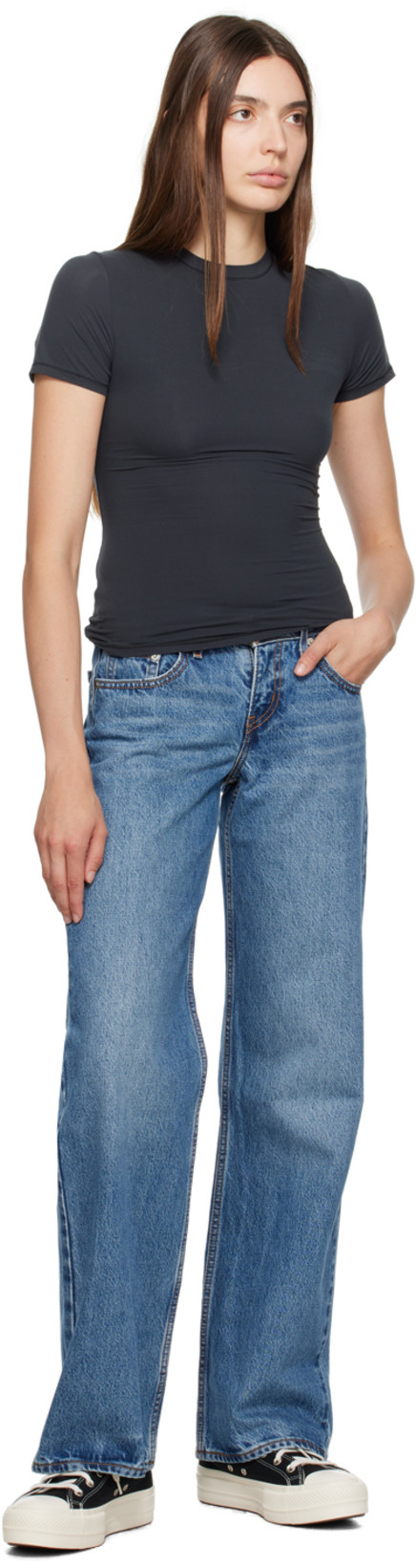 LEVI'S Low Loose Wide Leg Jeans In Real Recognize Real In Royal/sapphire Blue