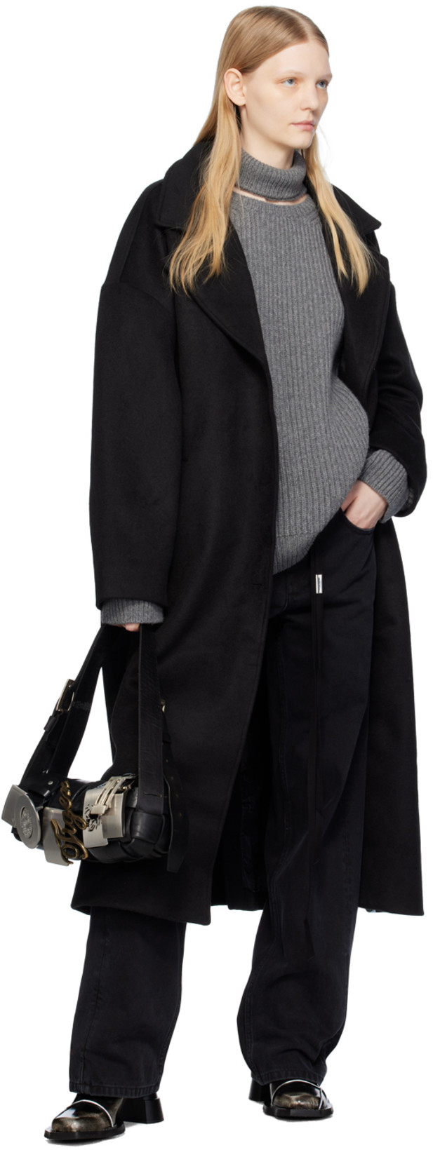 ANN DEMEULEMEESTER Claire 5-pockets Comfort Trousers Faded Denim In Rojo