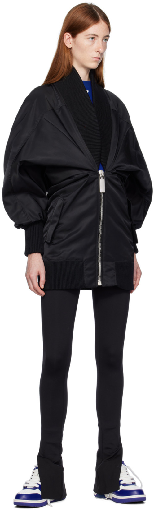 OFF-WHITE Off White Puff Dress In Black