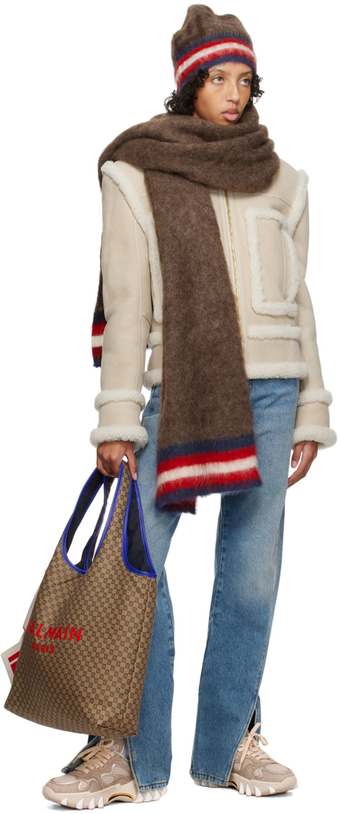 BALMAIN Black Cropped Tank Top In 0pa Noir