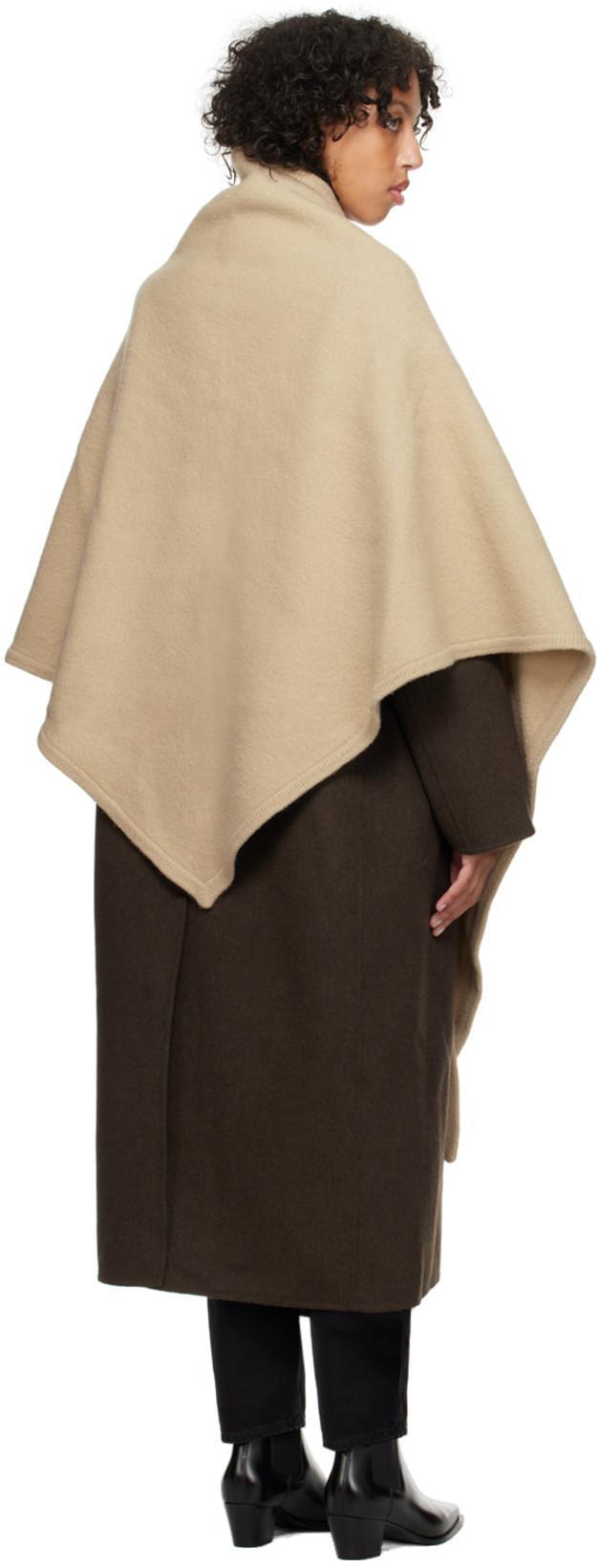 TOTÊME Single-breasted Coat In Chocolate Melange