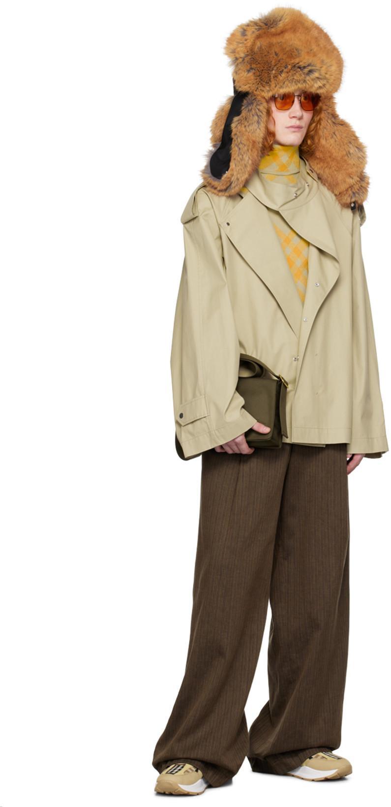 BURBERRY Trench Crossbody Bag In Olive