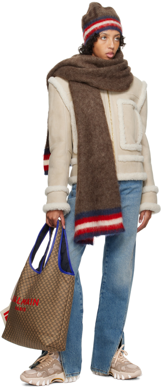 BALMAIN Black Cropped Tank Top In 0pa Noir