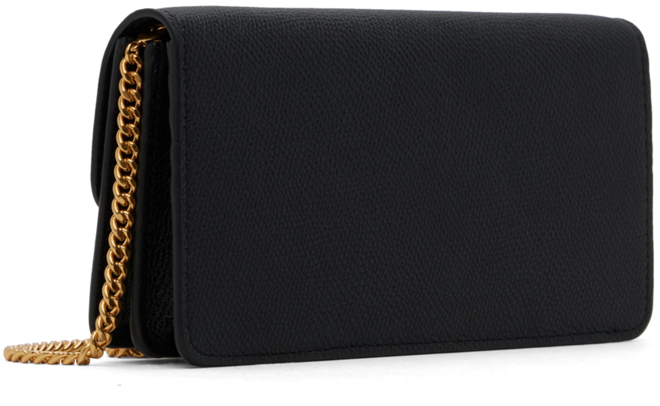 VALENTINO GARAVANI Glossy Leather Vlogo Signature Loaf In Black