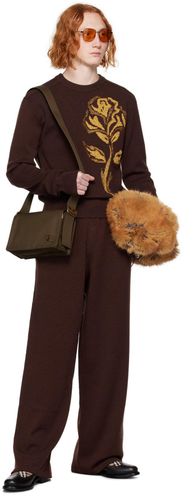 BURBERRY Trench Crossbody Bag In Olive