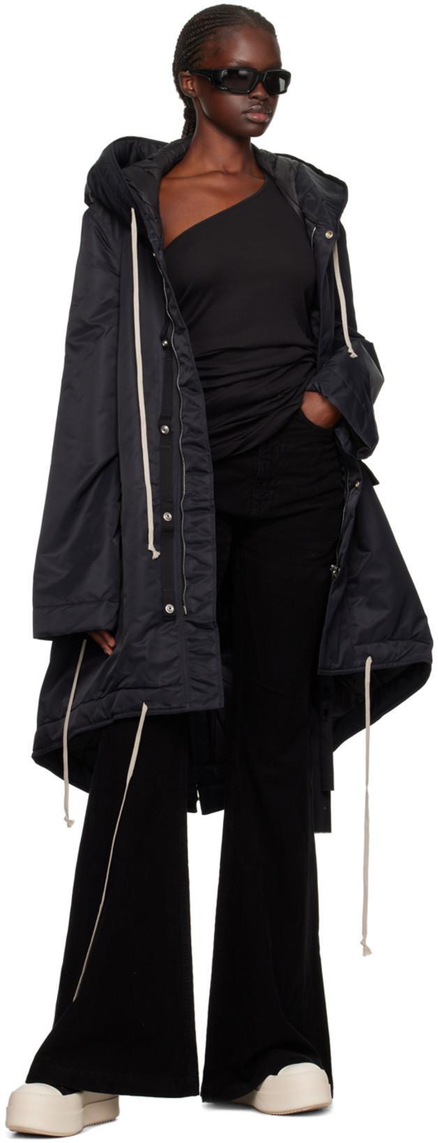 RICK OWENS DRKSHDW High-waisted Flared Jeans In Black