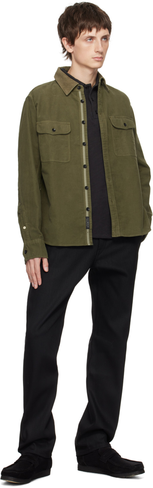 RAG & BONE Classic Flame Polo In Black