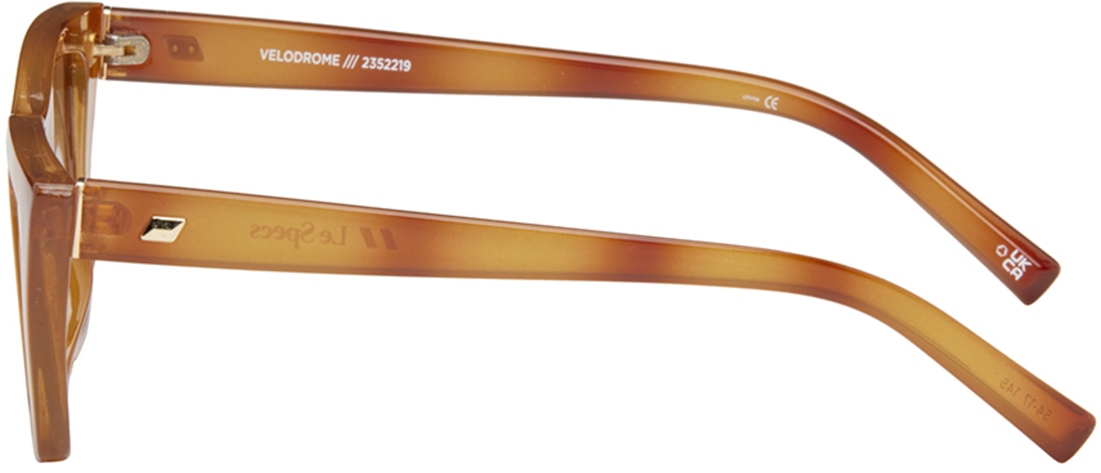 LE SPECS Tortoiseshell Velodrome Sunglasses In Vintage Tort