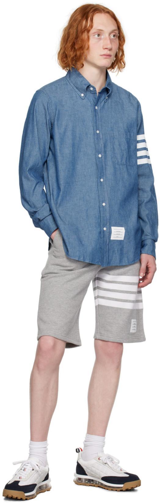 THOM BROWNE Classic Sweat Shorts In Classic Loopback In Gray