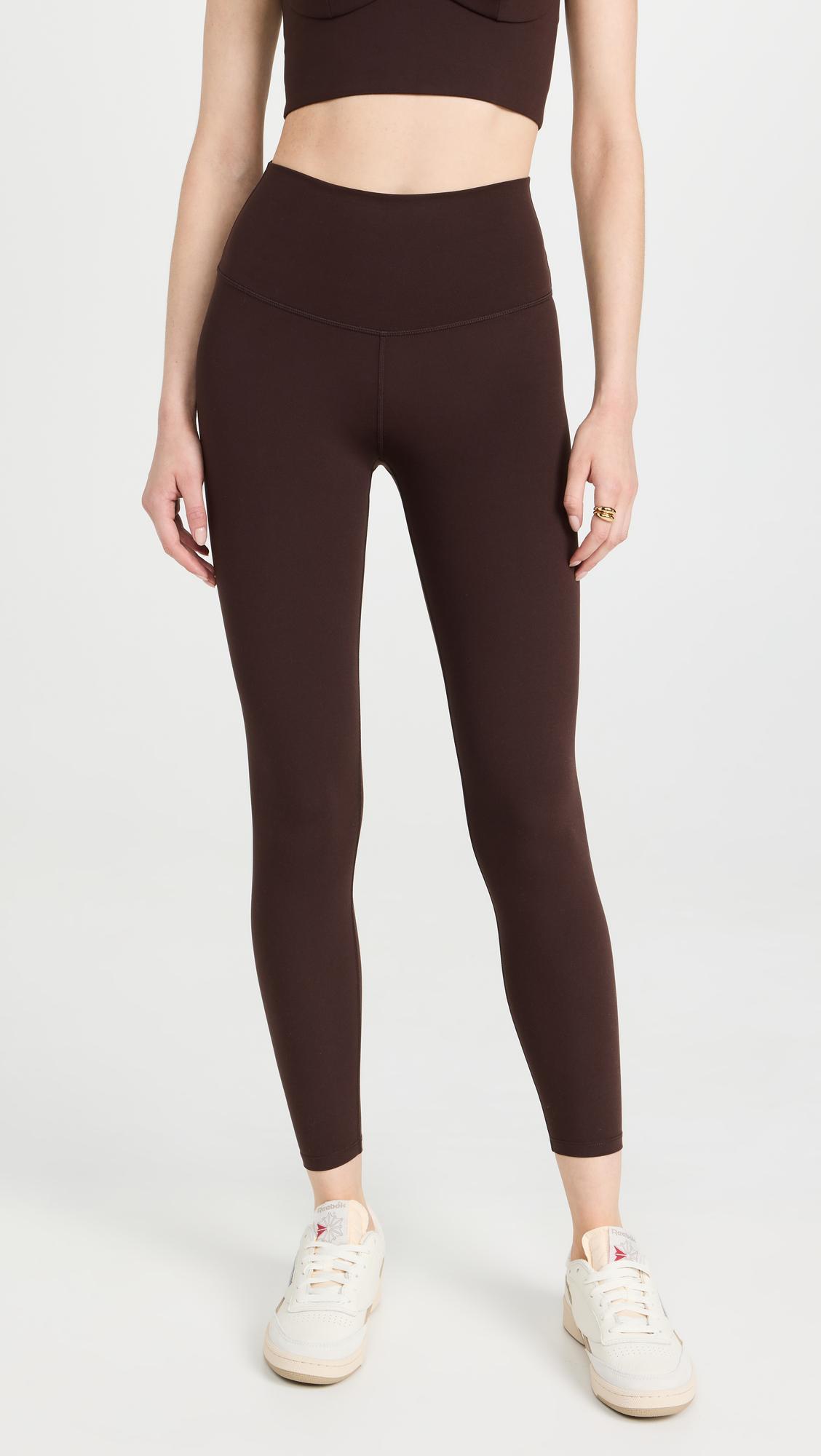 VARLEY Womens Coffee Bean Freesoft High-rise Stretch-woven Leggings In Brown