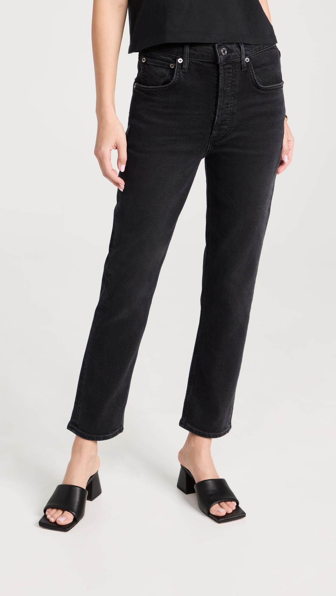 LEVI'S Cinch High Waist Baggy Wide Leg Jeans In Black