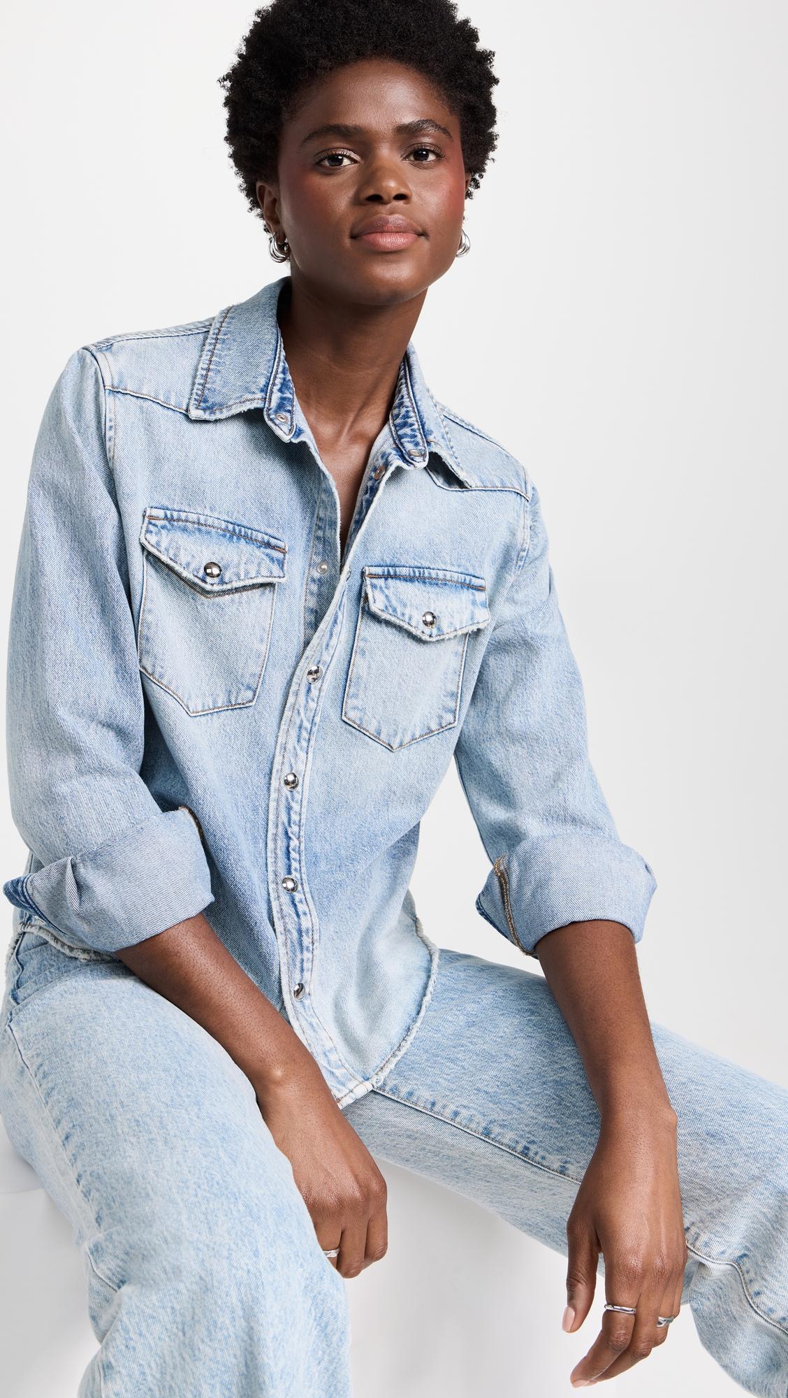 WARDROBE.NYC Women's Low Rise Denim Jeans In Blue