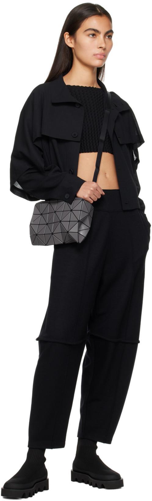 BAO BAO ISSEY MIYAKE Lucent Geo Tile Crossbody Clutch Bag In Silver